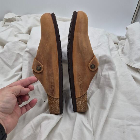 Birkenstock Boston Brown oiled leather Slip-ons Clogs Men EU 42 US 9-9.5 main image 6